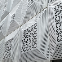 Prix d'usine, maille perforée en acier aluminium pour mur-rideau