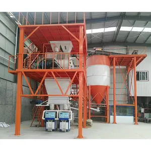 Fast Mixing Automatic 10-12T/H Dry Mortar Mixing Plant Putty Making Machine