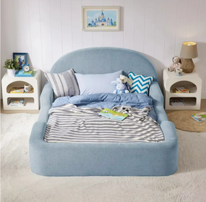 2026 Ingrosso di fabbrica Struttura letto per bambini grandi in spugna morbida senza legno, con rivestimento antiscivolo, lavabile e impermeabile per camera da letto, dai 3 anni in su - Product Image 5