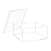 Vente flash - Organiseur de bureau transparent imperméable pour fournitures de bureau, notes adhésives, pinces à papier, bijoux, boîte de rangement de bureau en acrylique