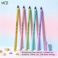Crayon éternel en gros, sans taille-crayon, effaçable, avec pointe remplaçable, réutilisable, avec capuchon chat mignon pour étudiants et bureaux