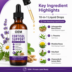 Gocce Liquide di Ashwagandha ad Alta Potenza con L-Teanina e Magnesio per Chiarezza <span class=keywords><strong>Mentale</strong></span> e Umore Calmo - Best Seller - Product Image 2