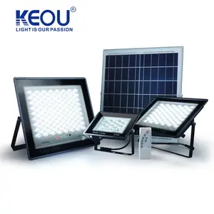 smart Work mode Real-time power 10W 30W 50W 100W 200W Waterproof IP66 solar flood light pir for Household use