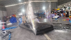 2.8*1.1*1.6M Clear <strong>Inflatable</strong> Garage Motorcycle Tent Cover Small <strong>Car</strong> Electric Bike Temporary Outdoor Storage for <strong>Protection</strong> - Product Image 4