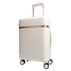 20 inches carry-on luggage Hard shell Durable ABS+PC Trolley Luggage With 4 Rolling Spinner wheels Travel Suitcase
