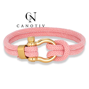 <span class=keywords><strong>Bracelet</strong></span> en corde tressée fait main en acier inoxydable fermoir en fer à cheval en métal doré <span class=keywords><strong>Bracelet</strong></span> pour hommes femmes bijoux de mode cadeau - Product Image 3