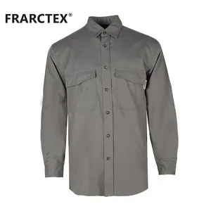Wholesale 100% Cotton Nfpa 2112 FR American Welding Fire Resistant Works Shirt For Sale