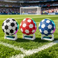 Boîte à son multifonctionnelle 3-en-1 en forme de ballon de football 2026 avec haut-parleur, chargeur sans fil et ventilateur – Cadeau idéal pour les fêtes