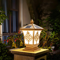 Lampes solaires de jardin haut de gamme IP65 étanches, lampes à capteur de mouvement pour poteaux, lampes solaires LED pour piliers avec télécommande