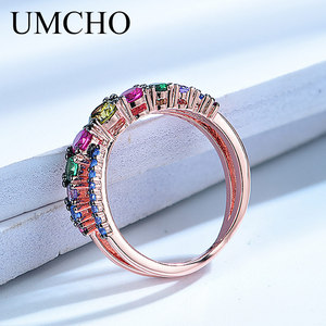 Nhẫn Cưới Trang Sức Bạc Sterling 925 Đá Quý Nhiều Màu Ngọc Lục Bảo Giá Tốt Nhẫn Cưới Cho Nữ - Product Image 4