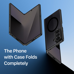 เคสโทรศัพท์แบบพับได้ป้องกันการตกกระแทก ครอบคลุมทุกจุด ใช้ได้กับ Zfold7/8 ultra เคสใสแบบแม่เหล็กเรียบง่าย - Product Image 1
