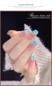 TPO HEMA Free 2025 Nouveau Vernis à Ongles Dynamique Diamant <span class=keywords><strong>Cassé</strong></span> Cat's Eye Source de Lumière LED Blanche Populaire Bouteille de Résine Emballage UV Gel Nail Art - Product Image 2