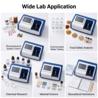 Espectrofotómetro UV Vis de Doble Haz con Pantalla Táctil para Análisis Espectral y Medición de Absorción en Laboratorio