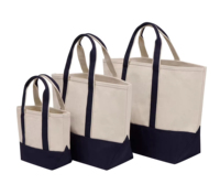 Sac fourre-tout en toile personnalisé avec logo sur mesure, en forme de bateau, grand format, rétro, en coton, avec poignées en corde, réutilisable, pour boutique, vente au détail, sac cadeau
