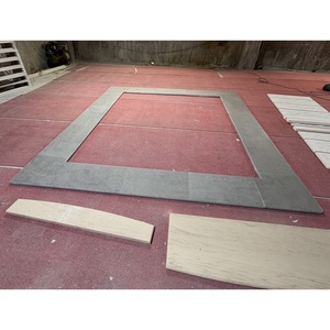 SH STONE Moleanos <span class=keywords><strong>Gascogne</strong></span> <span class=keywords><strong>Bleu</strong></span> Calcaire Piscine Copping Bullnose Bord Bordure Gris Marbre Extérieur Conception Personnalisée Projet - Product Image 1