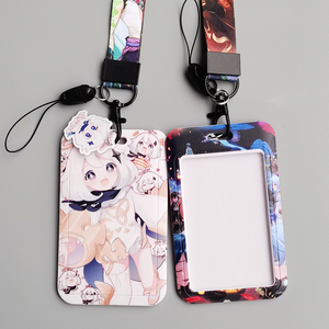 All'ingrosso Design carino porta carte di plastica porta studenti carta di identità appeso ABS titolare della carta con cordino - Product Image 5