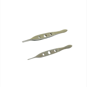 Baitang pinset tiga lubang kualitas tinggi baja tahan karat kelas medis untuk ujung serat kelopak mata bedah - Product Image 2