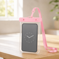 Pochette étanche flottante transparente personnalisée pour téléphone tactile, ensemble de sacs étanches multicolores pour la natation, la randonnée et les voyages