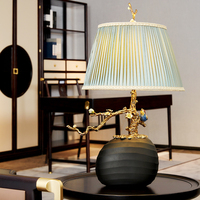 RORO vente en gros de lampe de table de luxe moderne émail gris foncé Vase décor pour la décoration de la maison élément décoratif pour votre espace de vie