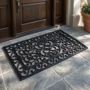 Alfombra Rectangular para Escaleras Indus, Fabricada a Máquina, Diseño Floral, Antideslizante, Lavable, Duradera, Ecológica, para Interiores y Exteriores, 2 kg - Product Image 2