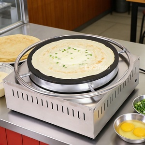 Piastra Elettrica Rotante <span class=keywords><strong>per</strong></span> <span class=keywords><strong>Pancake</strong></span> 40/45/50cm, Macchina <span class=keywords><strong>per</strong></span> Crepes e <span class=keywords><strong>Pancake</strong></span> a Prezzo Scontato, Attrezzatura <span class=keywords><strong>per</strong></span> Street Food - Product Image 2