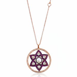 Colgante de Diseño Tradicional Estrella de David, Joyería Turca Hecha a Mano al por Mayor, Plata de Ley 925 - Product Image 2