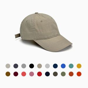 Korean Version Solid Color Cotton Vintage Street Style Summer Casual Adjustable Twill Fabric Unisex <b>Baseball</b> <b>Cap</b> - Product Image 6