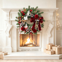 Guirlande de Noël directement de l'usine, décoration suspendue pour porte d'hôtel, cheminée, mur, aménagement de scène, accessoire photo