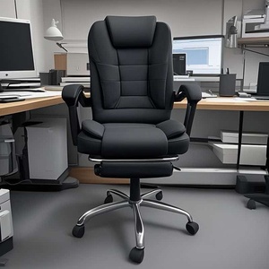 Silla de oficina moderna, silla de jefe, silla de oficina administrativa moderna de cuero, cómoda silla giratoria ergonómica de alta calidad - Product Image 2