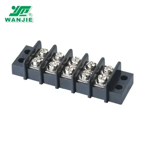 WANJIE double row barrier terminal block 9.5mm pitch with fixing holes  WJ49M 