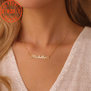 <span class=keywords><strong>Argento</strong></span> Sterling <span class=keywords><strong>925</strong></span> personalizzato <span class=keywords><strong>con</strong></span> ali d'angelo <span class=keywords><strong>con</strong></span> <span class=keywords><strong>nome</strong></span> personalizzato <span class=keywords><strong>collana</strong></span> gioielli <span class=keywords><strong>con</strong></span> <span class=keywords><strong>nome</strong></span> personalizzato ciondolo lettera <span class=keywords><strong>collana</strong></span> donna - Product Image 3