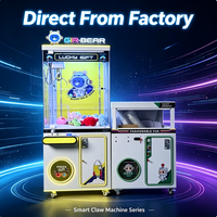 Máquina de garras de Navidad 2026 con luz LED, operada con monedas, para peluches, juego de arcade comercial, regalo de temporada, gran oferta, directo de fábrica