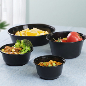 Disposable <b>Round</b> Takeout Containers 2500ml Food Grade Thickened Bowl For Meals Storage - Product Image 1