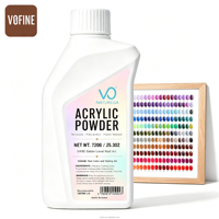 Poudre acrylique pour ongles VO Custom Colors 720g, poudre acrylique onctueuse pour ongles, poudre acrylique transparente en vrac, poudre acrylique rose, vente en gros