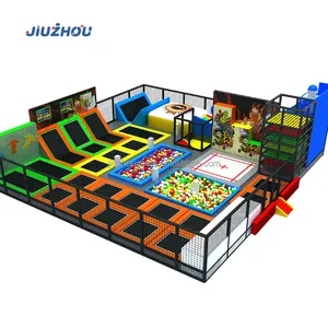 Nhà cung cấp nhà máy sân chơi trong nhà tương tác Trampoline Bounce Trampoline trung tâm chơi