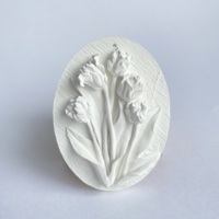 Vente en gros de feuilles de gypse de luxe personnalisées pour la décoration de la maison désodorisant aromathérapie pierre de plâtre