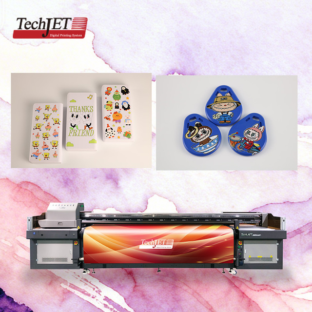 Wide Format 3.3m UV Hybrid Printer TechJet 3300VersaUV with White Ink & Konica Minolta for Flexible and Rigid Substrates