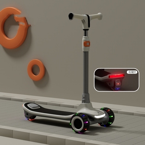 Patinete de Juguete para Niños de 1 a 12 <span class=keywords><strong>Años</strong></span>, Patinete Plegable con Pedales para Niños Grandes, Patinete de Empuje para Bebés en Venta - Product Image 4