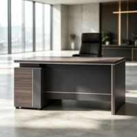 Meubles en bois massif modernes de luxe de haute qualité petit bureau de direction bureau de directeur général Table de bureau