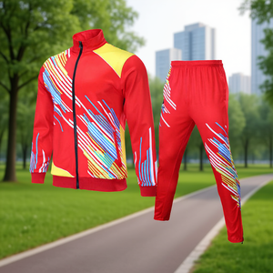 Conjunto Deportivo Unisex Tms Rg T39, Chaqueta y Pantalón con Cierre Completo, Poliéster y Algodón, Resistente al Agua, Secado Rápido, Ropa Deportiva para Adultos - Product Image 2