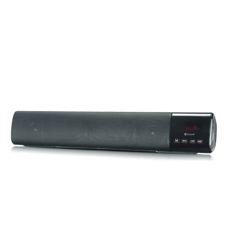 Günstige lange Streifen Lautsprecher Home Flat Echo Wand leiste Sound LCD-Licht drahtlosen Lautsprecher für TV Laptop Handy
