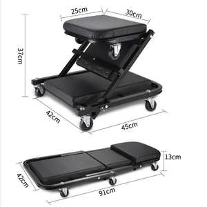 Autoerizo 36 ''Mécanicien Creeper Voiture Entretien Pont 2 en 1 Roulant Pliant Voiture Z-Creeper Siège Réglable Rouleau <span class=keywords><strong>Garage</strong></span> Chaise - Product Image 2