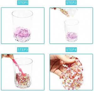 Hot Sale Educational DIY Toy Crystal Clear Eco-friendly Plastic & <b>Clay</b> Slime Kit for Kids - Product Image 6
