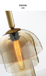 Luz colgante de cristal Estilo nórdico para Hotel, iluminación moderna y creativa para oficina, habitación, boda, e27, vintage - Product Image 6