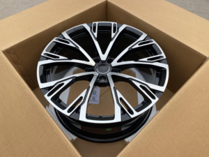 Hợp kim nhôm giả mạo bánh xe bóng đen gia công bề mặt kết thúc trong kho 9. 5jx21/5*112 cho audi s8l S7 A6L A8L a7l Q5 - Product Image 4