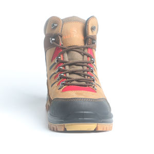 Zapatos de seguridad con punta de acero de cuero Crazy Horse para hombre, zapatos de trabajo transpirables, antigolpes botas de seguridad, botas de trabajo, Botas de senderismo - Product Image 3