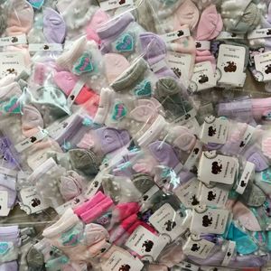 Chaussettes pour enfants, chaussettes pour bébés, chaussettes pour enfants en bas âge, surplus, restes, assortiment mixte - Product Image 6