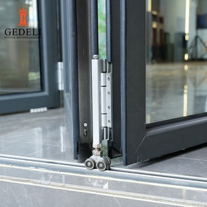 Puerta plegable de acordeón con aislamiento exterior estándar de América Canadá que puede ser ingeniosa plegable y estirable - Product Image 3