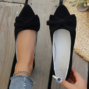 Scarpe basse Casual da donna di nuova tendenza <span class=keywords><strong>ballerine</strong></span> leggere scarpe da ballo con papillon <span class=keywords><strong>comode</strong></span> per fare la spesa quotidiana - Product Image 3