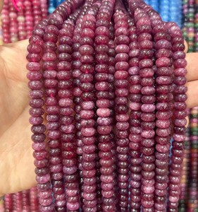 Perles de pierres précieuses naturelles 5x8mm, perles rondes, pierre colorée, <span class=keywords><strong>apatite</strong></span> bleue/cristal, plus de choix de perles rondes pour la fabrication de bijoux - Product Image 2
